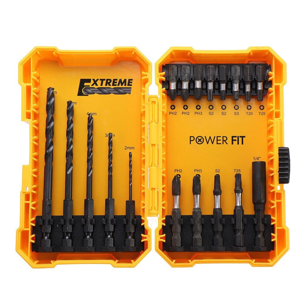 (18 Pcs × Electric Impact Bit Set) 1/4 Inch Socket Adapter 18/42pcs Screwdriver Bits Set S2 Steel Impart Screw Driver Drill Bit For Power Tools
