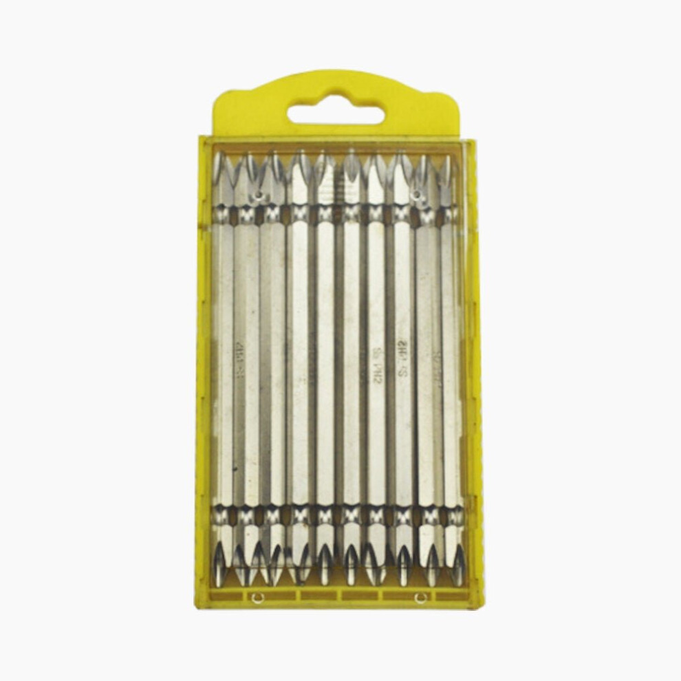 (C: S2 Ph2 Screwdriver Bits 110Mm) 10Pcs 65/110Mm Ph2 Electric Screwdriver Bits S2 Alloy Steel Magnetic Double-Ended Cross Screwdriver Bits For Electr 3654659301291