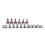 GreenZech 9Pcs 3/8 Inch Drive Sockets Set T10-T50 Five Angle Torx Screwdriver Bits Socket 7