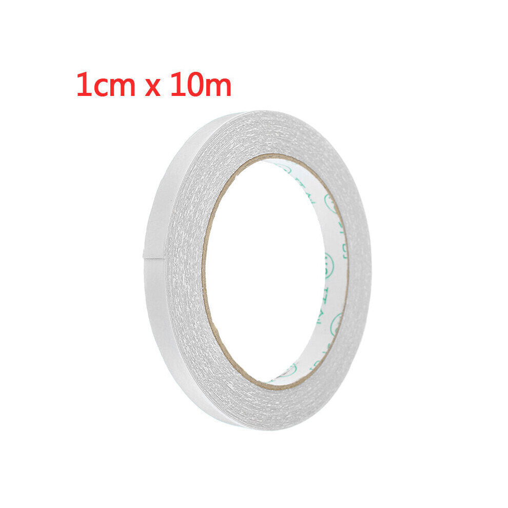 (1cm*10m) Double Sided Cloth Duct Tape Strong Adhesive Gauze Fiber Carpet Mat Tape 3 Sizes