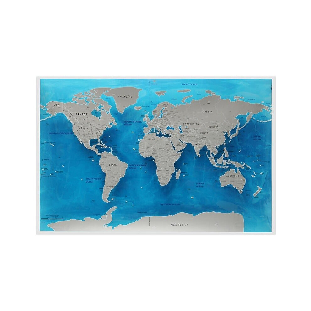 Travel World Scratch Map Ocean Scratch Off Foil Layer Coating World Deluxe Scratch Map 59.4x82.5CM