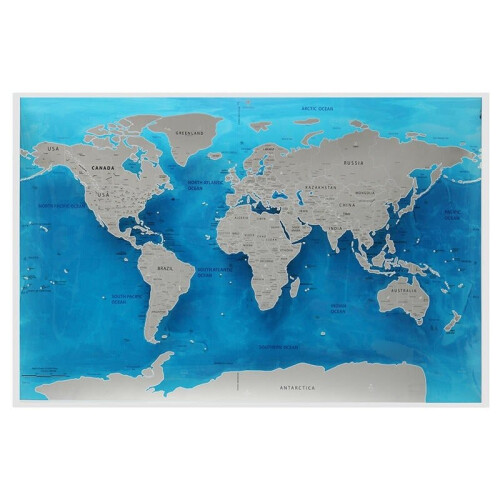 Travel World Scratch Map Ocean Scratch Off Foil Layer Coating World Deluxe Scratch Map 59.4x82.5CM 1