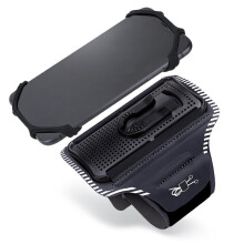(Black) Sport Arm Bag Mobile Phone Rotatable Breathable Cycling Running Gym