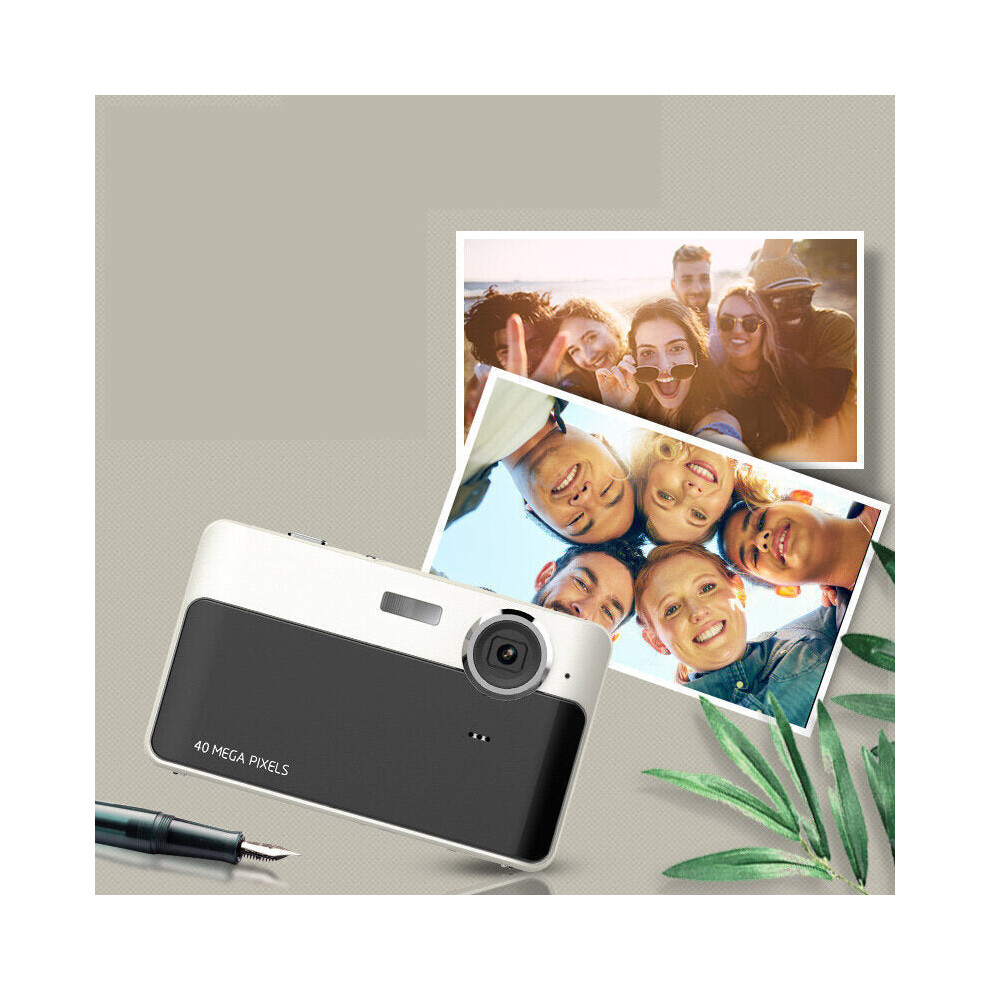 (Black) Digital Retro Camera 2.4 Inch Ips Hd Screen Anti-Shake Camcorder Dv Cam 24Mp 1080P Black 6112211898445