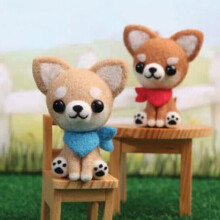 (Brown) Fun DIY Dog DIY Stuffed Plush Phone Chain