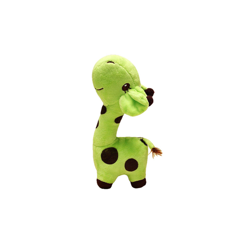 (Green) Multicolored Cartoon Plush Giraffe Sika Deer Stuffed Toys Kids Gift