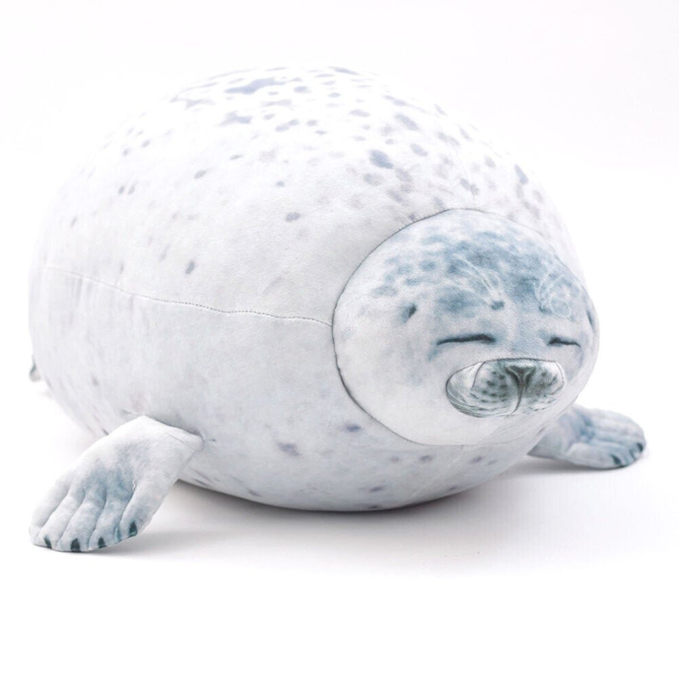 (White, 40cm) 40/60 CM Chubby Blob Seal Pillow Stuffed Cotton Plush Ocean Animal Cute Toy for Gifts