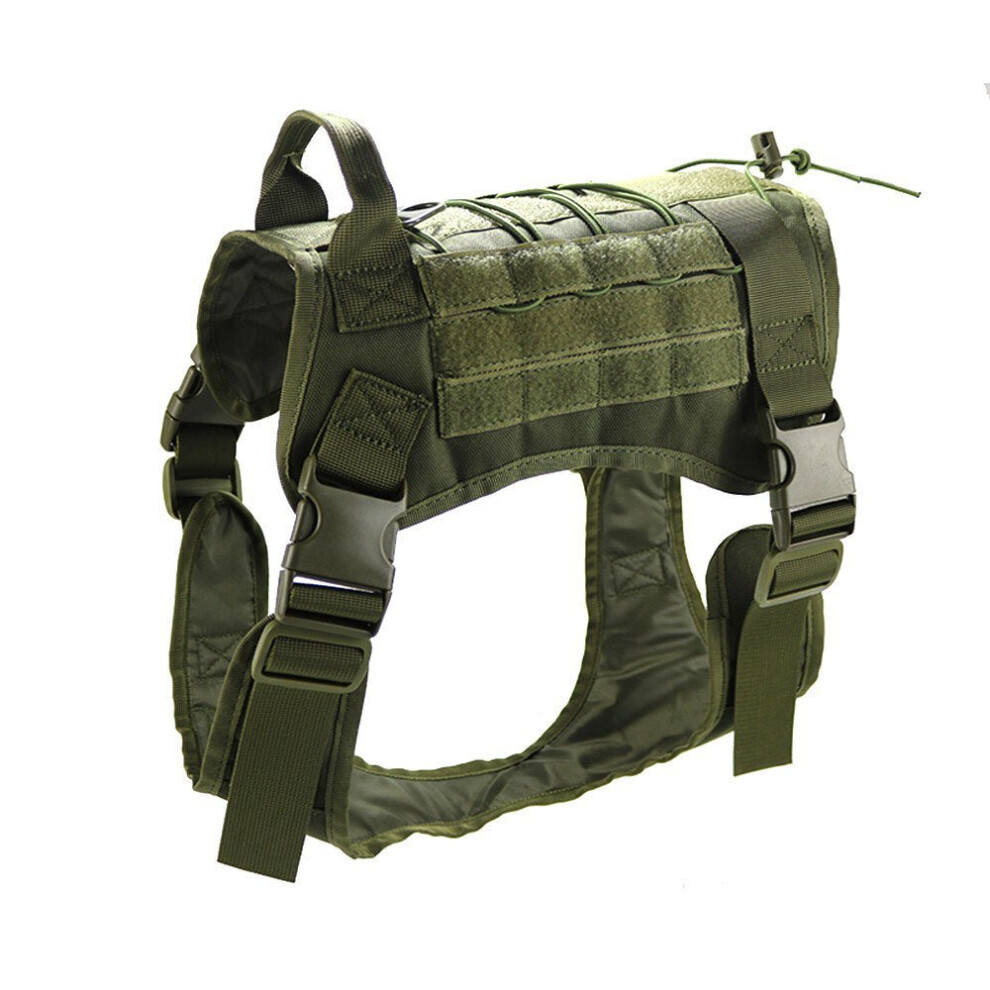 (Green, M) Service Dog Vest Water Resistant Bag