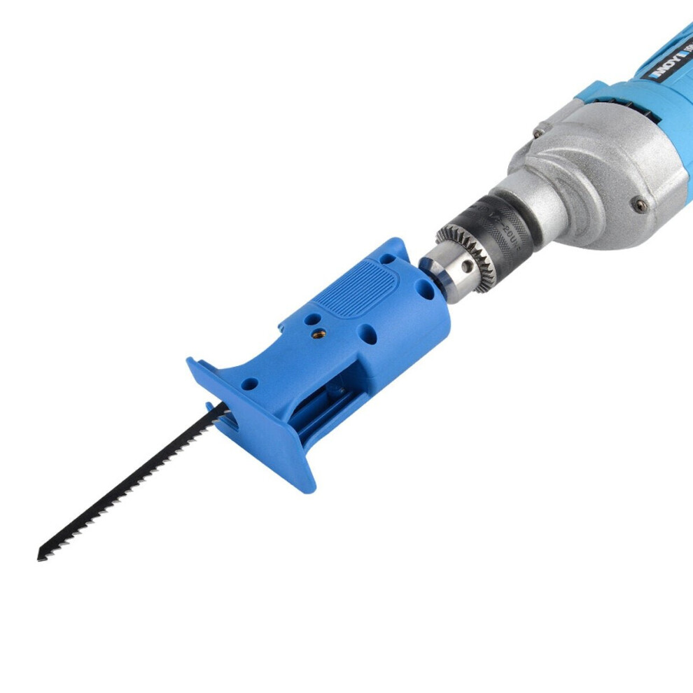 (Blue) Electric Drill Modified Electric Saw Electric Reciprocating Saw Power Drill to Jig Saw wood working Cutting Tool