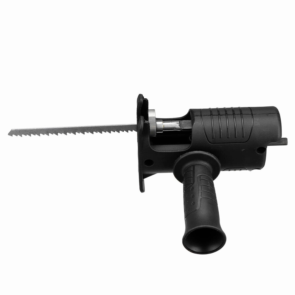(A: Electric Drill Variable Reciprocating Saw) Reciprocating Saw Attachment Adapter Change Electric Drill Into Reciprocating Saw for Wood Cutting