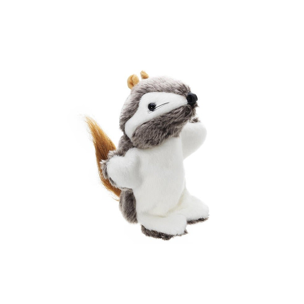 (Gray) 27CM Stuffed Animal Squirrel Fairy Tales Hand Puppet Classic Children Figure Toys Plush Animal