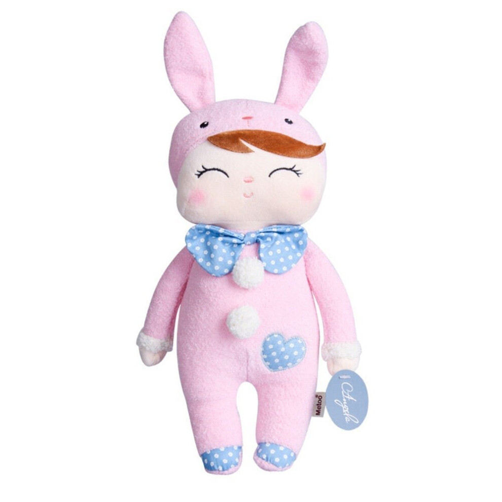 (Doll Pink) 12inch Angela Lace Dress Rabbit Stuffed Doll Toy For Children