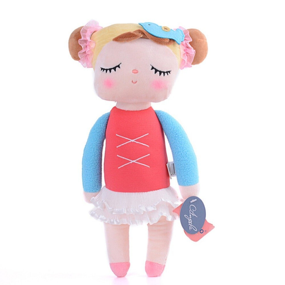 (Doll Red) 12inch Angela Lace Dress Rabbit Stuffed Doll Toy For Children