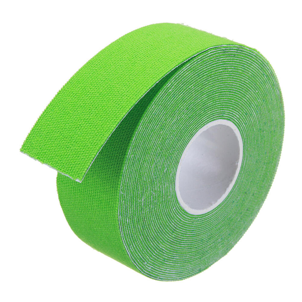 (Green) 2.5cmx5m Kinesiology Elastic Medical Tape Bandage Sport Physio Muscle Ankle Pain Care Support