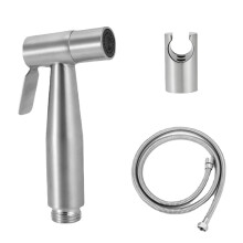 3Pcs/Set Stainless Steel Bathroom Hand Held Bidet Toilet Faucet Sprayer