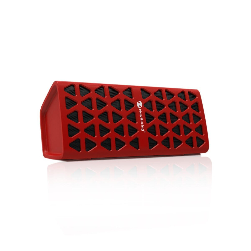 (Red) Wireless Speaker Bluetooth 5.0 Support 32G TF Card 1200mah Stereo