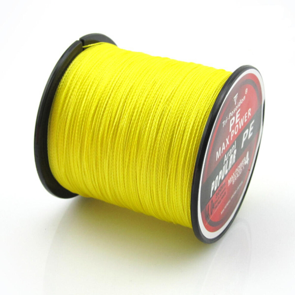 (Yellow, 2) 300M Tri-Poseidon Series Japan PE Spectra Braided Fishing Line 8-60LB