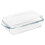 2.75L Pasabahce Large Rectangle Casserole Dish Glass Bakeware Ovenware with Lid 2
