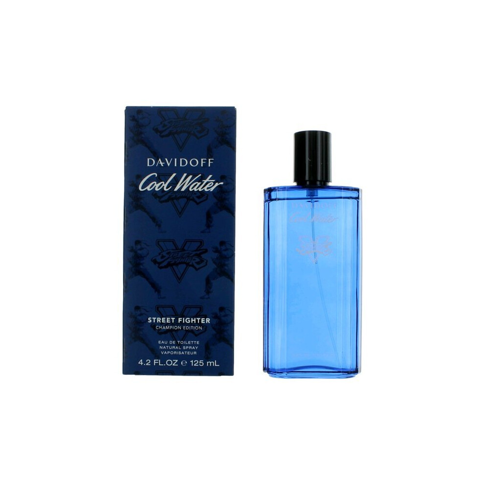 Cool Water Street Fighter Champion Edition by Davidoff, 4.2 oz Eau De Toilette Spray for Men