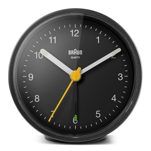 Braun Braun Analogue Alarm Clock Gift Bundle, Black, Model BC12B (2 Pack) 1