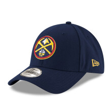 New Era Denver Nuggets 9Forty Adjustable Cap - Navy, Front Nuggets Logo & Side New Era Logo, 6-Panel