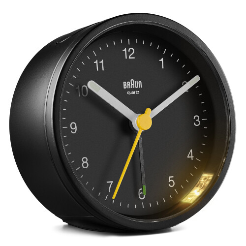 Braun Braun Analogue Alarm Clock Gift Bundle, Black, Model BC12B (2 Pack) 2