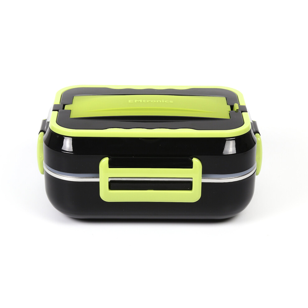 Emtronics Electric Lunch Box, 1.5 Litre Heating Lunch Box - Green