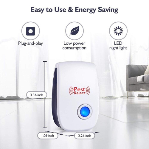 (6 unit pak) Electronic Pest Repeller Anti Mosquito Bug Insect UK plug 1