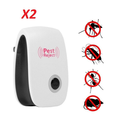 (2 unit pak) Electronic Pest Repeller Anti Mosquito Bug Insect UK plug