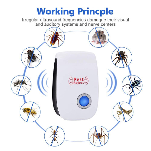 (6 unit pak) Electronic Pest Repeller Anti Mosquito Bug Insect UK plug 2
