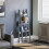 Vida Designs (Grey) Bristol 4 Tier Ladder Shelf Unit - Wood Bookcase 1
