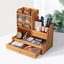 (cherry wood) Wooden desk table organizer pen gift pen holder