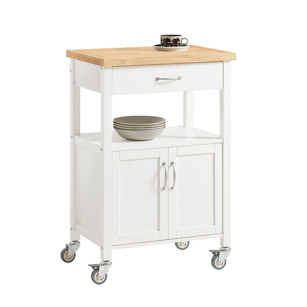 SoBuy® FKW22-WN, Wooden Kitchen Storage Trolley Kitchen Cabinet