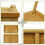 Bamboo Wooden Bed Tray With Folding Legs Breakfast Serving Table Mate 3
