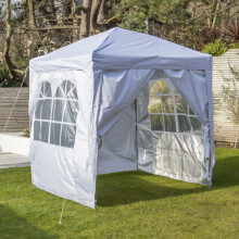 (White) GardenKraft 2m x 2m Pop-Up Gazebos / Sides Included