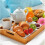 Bamboo Wooden Bed Tray With Folding Legs Breakfast Serving Table Mate 5