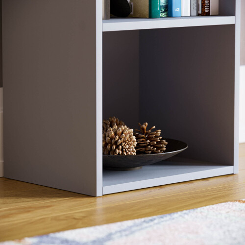 Home Discount (Grey) Oxford 4 Tier Cube Bookcase Display Shelving Unit 2