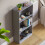 Home Discount (Grey) Cambridge 3 Tier Bookcase Wide Shelf Book Storage 5