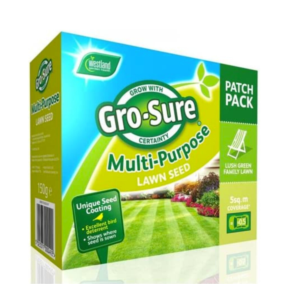 Gro-sure Multi Purpose Lawn Seed Box 5sq.m 150g