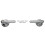 60cm Chrome Wall Mounted Single Towel Rail - Traditional Style, Concealed Fixings 3