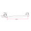 60cm Chrome Wall Mounted Single Towel Rail - Traditional Style, Concealed Fixings 5