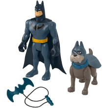 Fisher-Price DC Liga der Super-Haustiere Batman & Ace Die Hund Poseable Figuren Set für Kinder ab 3 Jahren