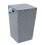 JVL Vichy Square Nylon Laundry Hamper 5
