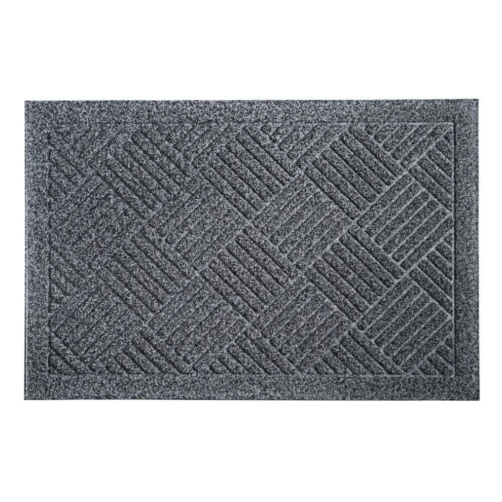 Jvl Dirt Defender Scraper Door Mat 40 X 60 Cm, Diamond, Grey