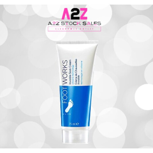 Avon 2x Avon FootWorks - Invisible Sock Cream - Silicone Technology - 75ml