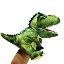 (Tyrannosaurus rex) Cute Dinosaur Hand Puppet Plush Toys Performance Hand Control Gloves