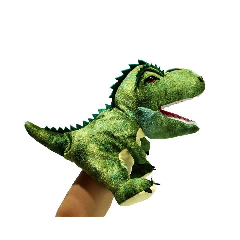 (Tyrannosaurus rex) Cute Dinosaur Hand Puppet Plush Toys Performance Hand Control Gloves