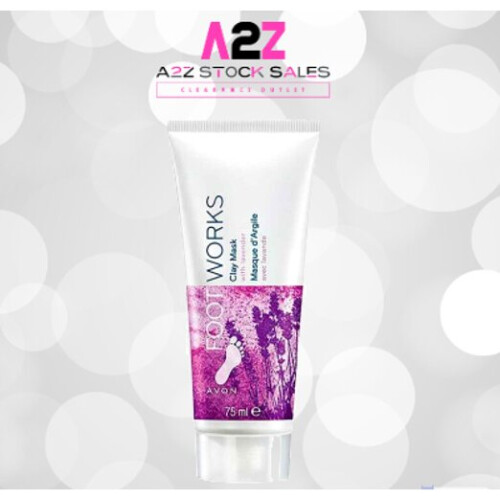 Avon 2x Avon FootWorks - Clay Mask - Lavender - 75ml