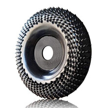 OBA Angle Grinder Wood Carving disc 115mm Wood Grinding Wheel, Grinder Shaping disc for Angle Grinders with 22.23mm Arbor, Black
