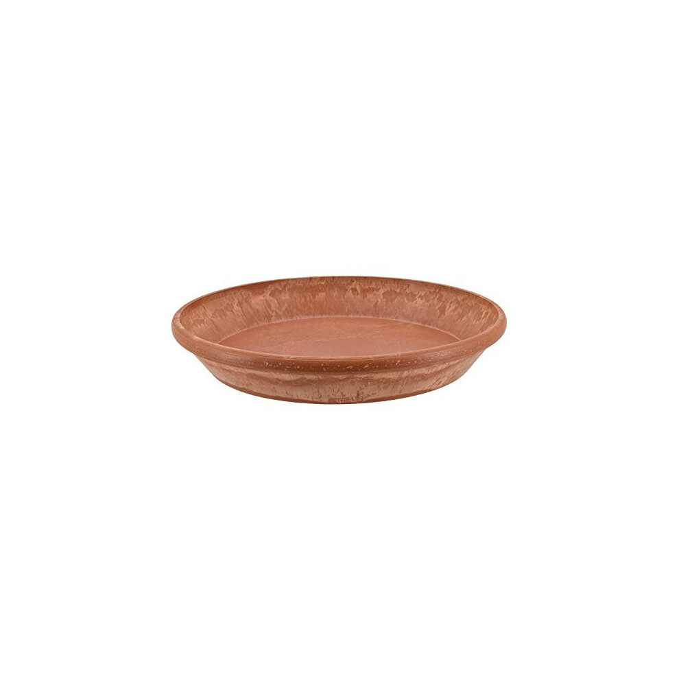 Arcadia Garden Products AP25TCM Single Slip Saucer 10" Terra Cotta Marble
